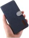 Samsung Galaxy A70 Soft Canvas Portemonnee Hoesje Blauw afbeelding 4