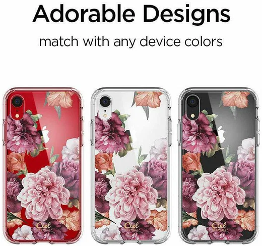 Spigen Ciel by Cyrill Cecile Apple iPhone XR Hoesje Rose Floral afbeelding 6
