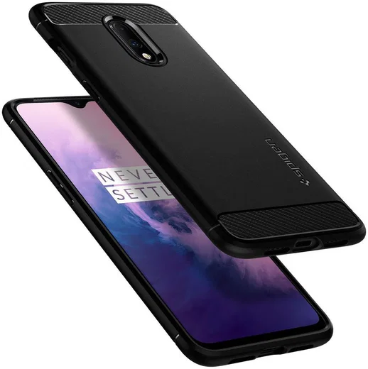 Spigen Rugged Armor OnePlus 7 Hoesje Zwart afbeelding 2