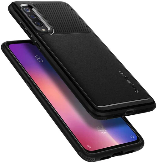 Spigen Rugged Armor Hoesje Xiaomi Mi 9 Zwart afbeelding 3