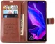 AZNS Huawei P30 Lite Portemonnee Hoesje Bruin afbeelding 2