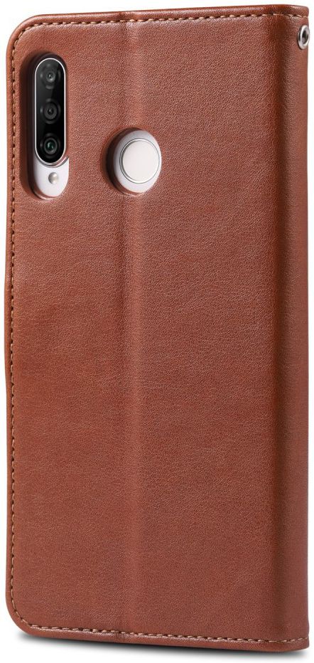 AZNS Huawei P30 Lite Portemonnee Hoesje Bruin afbeelding 5