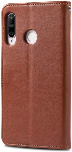 AZNS Huawei P30 Lite Portemonnee Hoesje Bruin afbeelding 5
