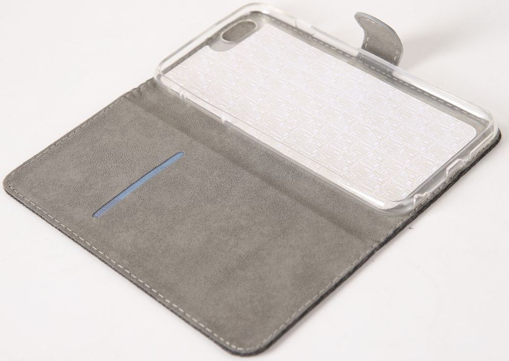 Huawei P Smart (2019) Soft Canvas Portemonnee Hoesje Khaki afbeelding 8