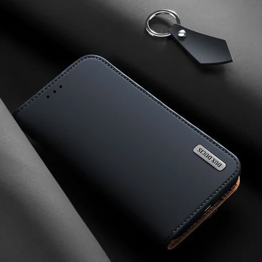 Dux Ducis Luxe Book Case Huawei P30 Hoesje Echt Leer Blauw afbeelding 4