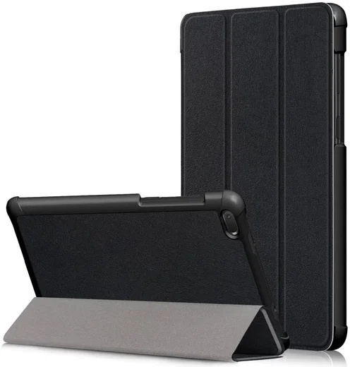 Lenovo Tab E7 Tri-Fold Hoes Zwart afbeelding 1