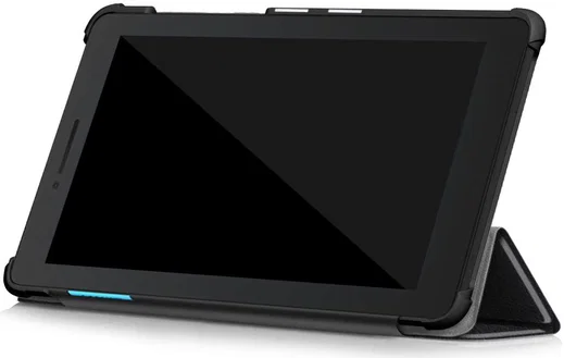 Lenovo Tab E7 Tri-Fold Hoes Zwart afbeelding 2