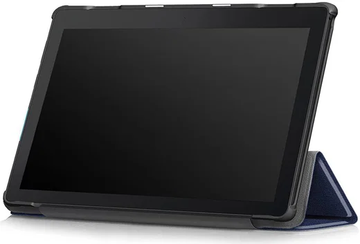 Lenovo Tab E10 Tri-Fold Hoes Blauw afbeelding 2