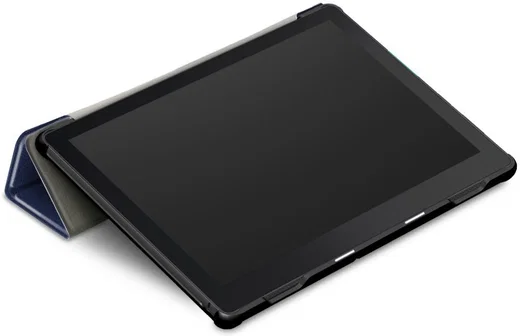 Lenovo Tab E10 Tri-Fold Hoes Blauw afbeelding 4