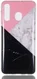 Samsung Galaxy A50 Hoesje TPU Back Cover met Marmer Print Roze Zwart afbeelding 1