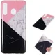 Samsung Galaxy A50 Hoesje TPU Back Cover met Marmer Print Roze Zwart afbeelding 5