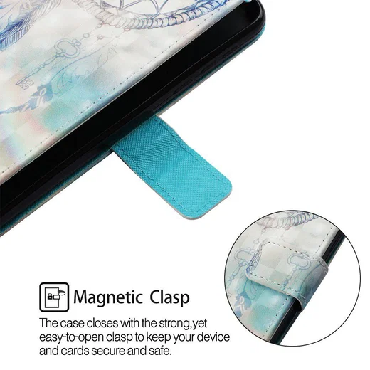 Samsung Galaxy A50 Book Case Hoesje Wallet met Dromenvanger Print afbeelding 5