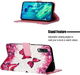 Samsung Galaxy A50 Book Case Hoesje Wallet met Vlinder Print afbeelding 3