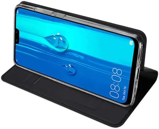 Dux Ducis Skin Pro Series Flip Hoesje Huawei P Smart Plus (2019) Zwart afbeelding 4