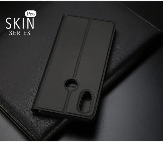 Dux Ducis Skin Pro Series Flip Hoesje Huawei P Smart Plus (2019) Zwart afbeelding 5