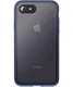 iPhone SE (2020/2022) / 8 / 7 Hoesje Transparant Hybride Zwart/Blauw afbeelding 2