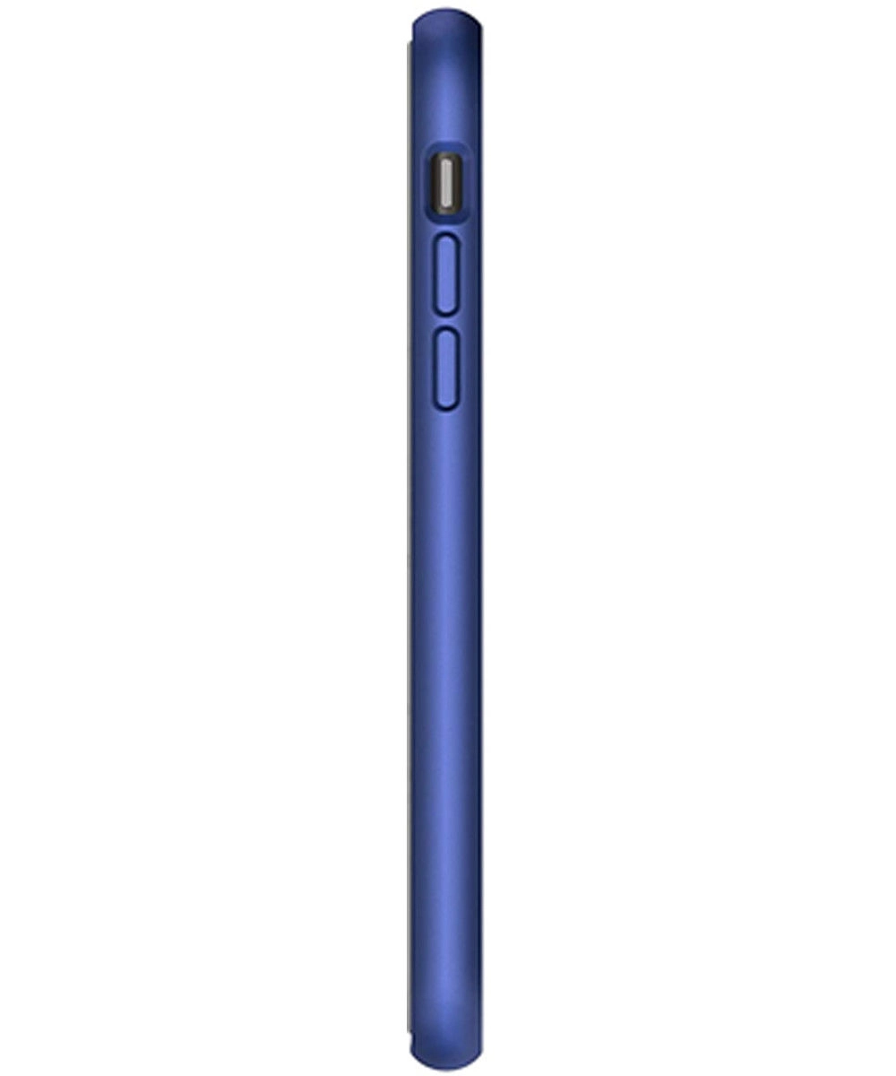 Apple iPhone XS / X Hoesje Transparant Hybride Back Cover Zwart/Blauw afbeelding 4