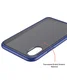 Apple iPhone XS / X Hoesje Transparant Hybride Back Cover Zwart/Blauw afbeelding 6