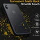 Apple iPhone XS / X Hoesje Transparant Hybride Back Cover Zwart afbeelding 2