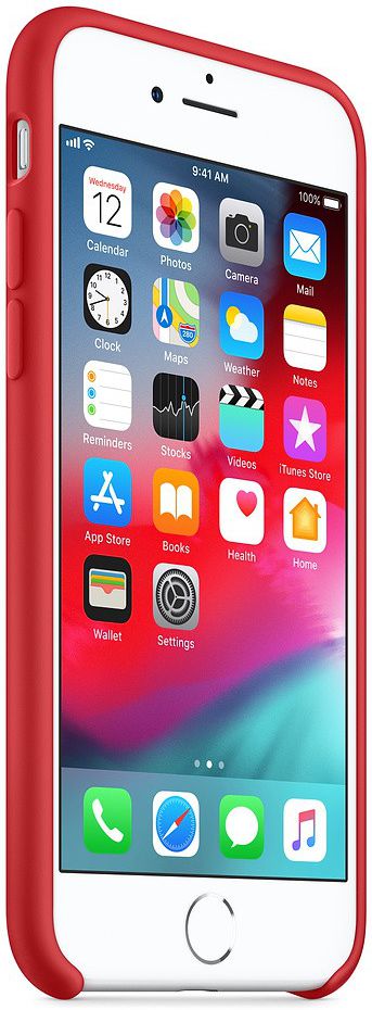 Apple iPhone 7/8 Siliconenhoesje Rood afbeelding 3