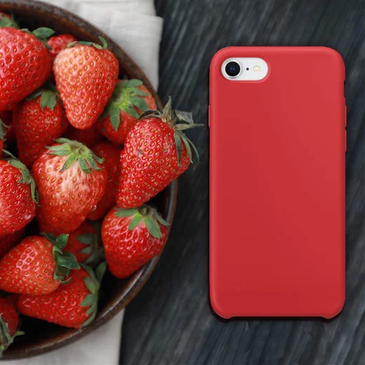 Apple iPhone 7/8 Siliconenhoesje Rood afbeelding 9