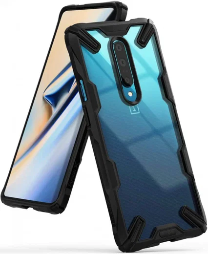 Ringke Fusion X OnePlus 7 Pro Hoesje Zwart afbeelding 1