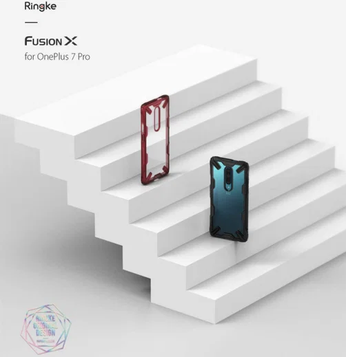 Ringke Fusion X OnePlus 7 Pro Hoesje Zwart afbeelding 8