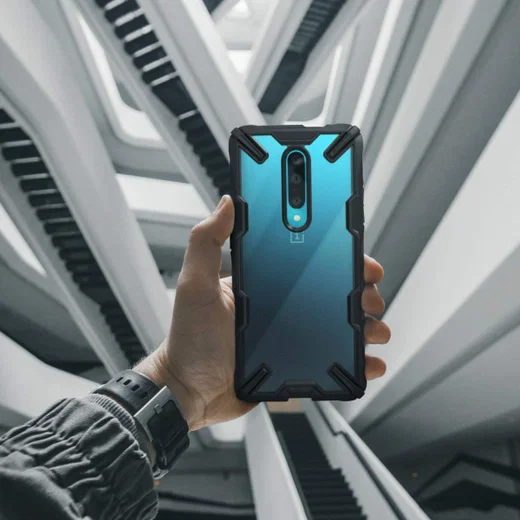 Ringke Fusion X OnePlus 7 Pro Hoesje Zwart afbeelding 9