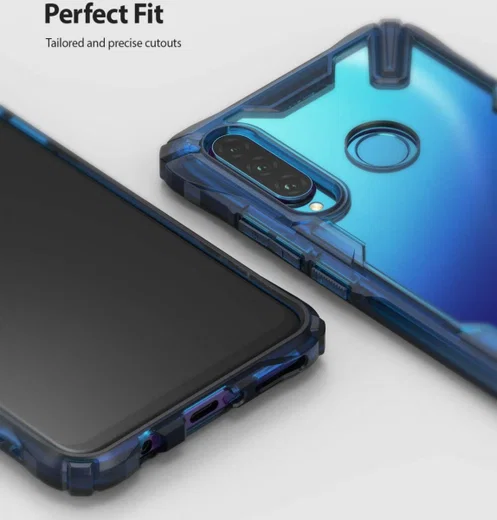 Ringke Fusion X Huawei P30 Lite Hoesje Blauw afbeelding 4