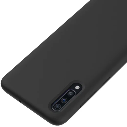 Samsung Galaxy A70 Siliconen Hoesje Zwart afbeelding 4