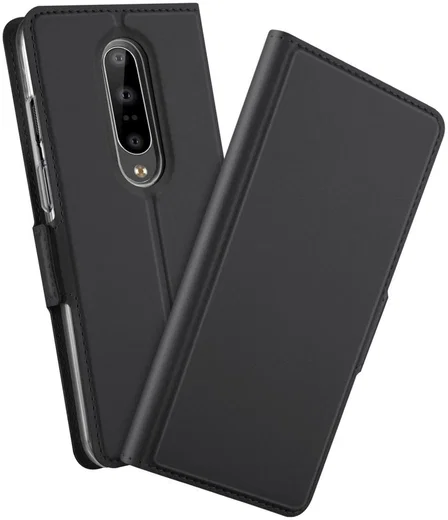OnePlus 7 Pro Luxe Portemonnee Hoesje Zwart afbeelding 2