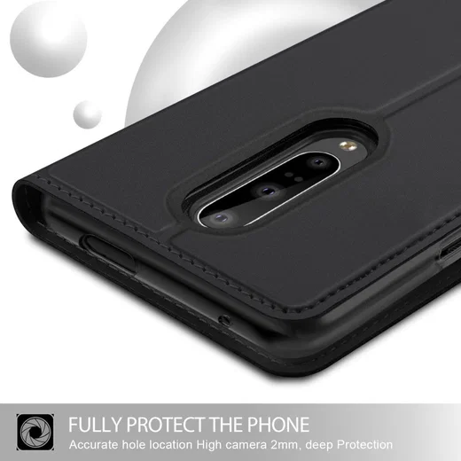 OnePlus 7 Pro Luxe Portemonnee Hoesje Zwart afbeelding 6