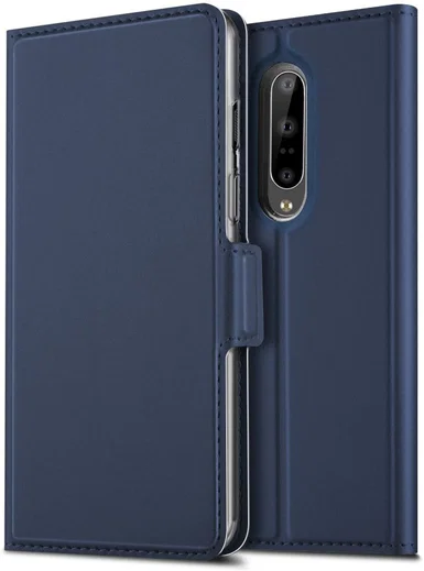 OnePlus 7 Pro Luxe Portemonnee Hoesje Blauw afbeelding 1