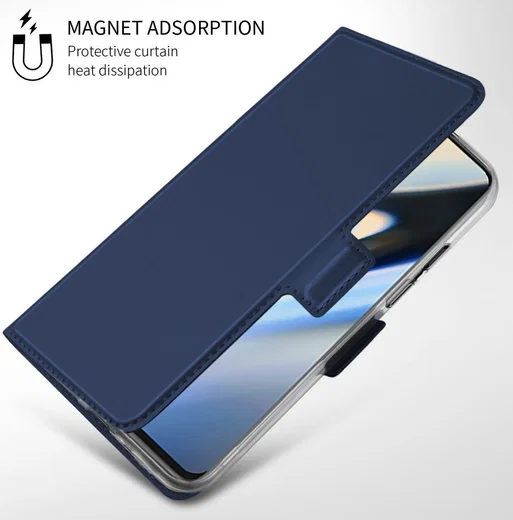 OnePlus 7 Pro Luxe Portemonnee Hoesje Blauw afbeelding 3