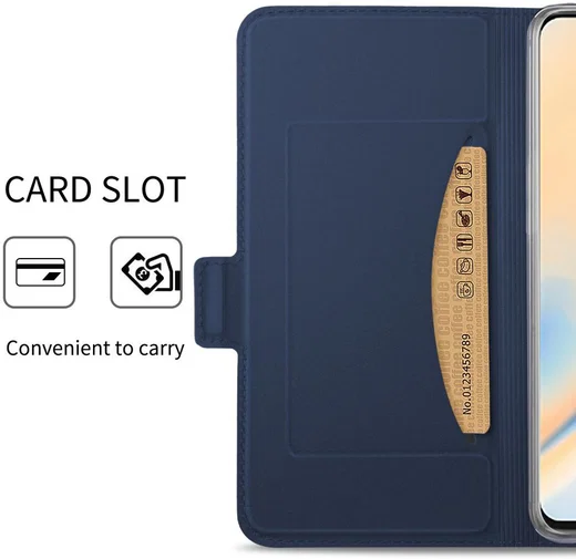 OnePlus 7 Pro Luxe Portemonnee Hoesje Blauw afbeelding 4