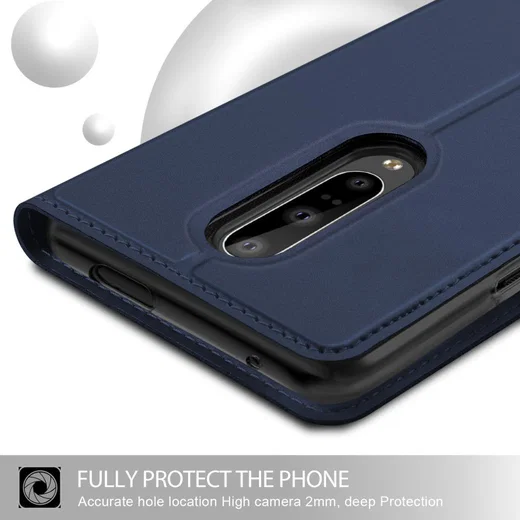 OnePlus 7 Pro Luxe Portemonnee Hoesje Blauw afbeelding 6