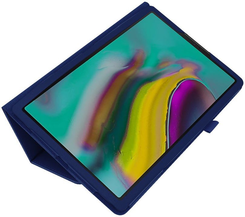 Samsung Galaxy Tab S5e Two-Fold Book Hoes Blauw afbeelding 3