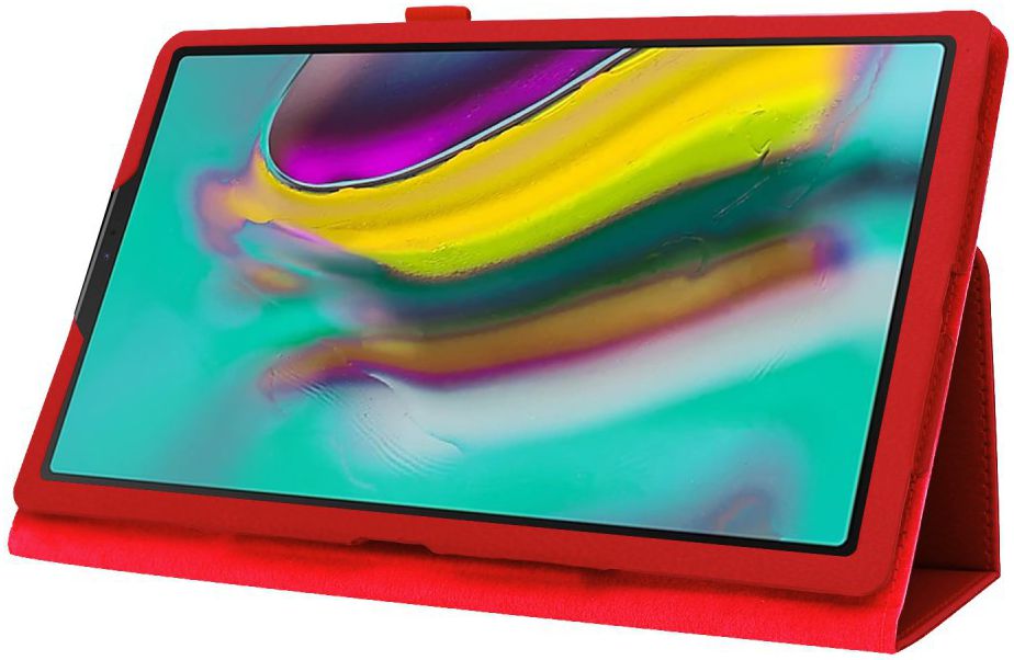 Samsung Galaxy Tab S5e Two-Fold Book Hoes Rood afbeelding 4