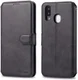 AZNS Samsung Galaxy A40 Portemonnee Stand Hoesje Zwart afbeelding 2