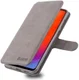 AZNS Samsung Galaxy A40 Portemonnee Stand Hoesje Grijs afbeelding 1