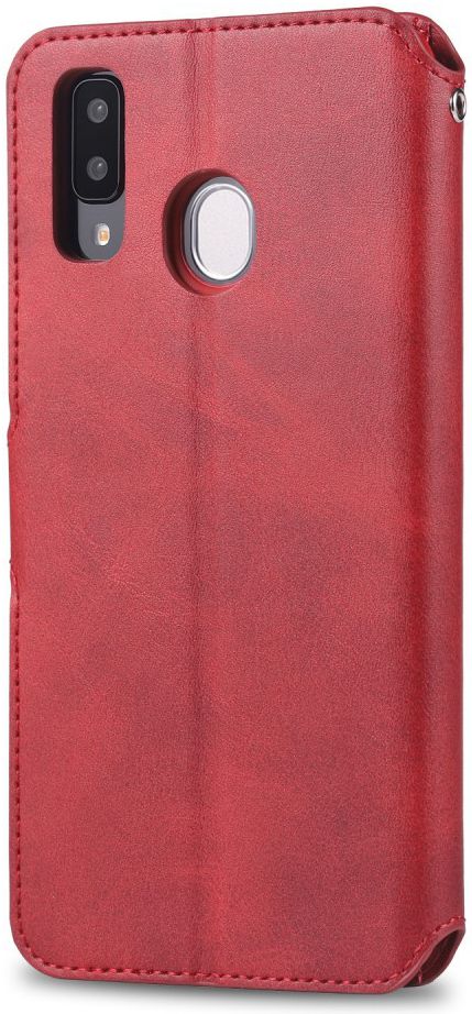 AZNS Samsung Galaxy A40 Portemonnee Stand Hoesje Rood afbeelding 4