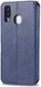 AZNS Samsung Galaxy A40 Portemonnee Stand Hoesje Blauw afbeelding 4