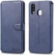 AZNS Samsung Galaxy A40 Portemonnee Stand Hoesje Blauw afbeelding 2