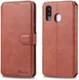 AZNS Samsung Galaxy A40 Portemonnee Stand Hoesje Bruin afbeelding 3