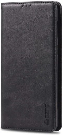 AZNS Retro Samsung Galaxy A40 Portemonnee Stand Hoesje Zwart afbeelding 3