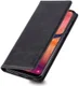 AZNS Retro Samsung Galaxy A40 Portemonnee Stand Hoesje Zwart afbeelding 1