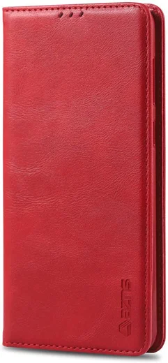 AZNS Retro Samsung Galaxy A40 Portemonnee Stand Hoesje Rood afbeelding 3