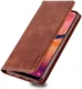 AZNS Retro Samsung Galaxy A40 Portemonnee Stand Hoesje Donkerbruin afbeelding 1