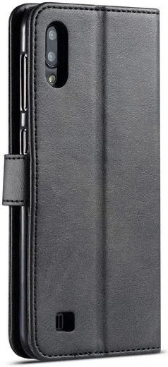 Samsung Galaxy A10 Stijlvol Vintage Portemonnee Bookcase Hoesje Zwart afbeelding 2