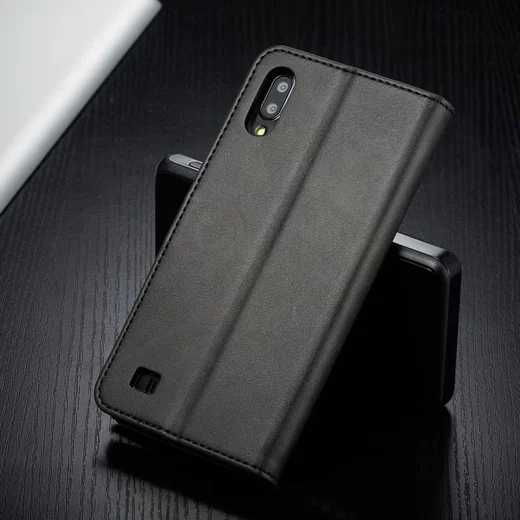 Samsung Galaxy A10 Stijlvol Vintage Portemonnee Bookcase Hoesje Zwart afbeelding 6